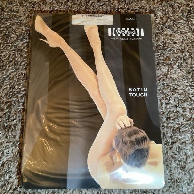 Wolford satin touch 20 tights, color off white, size: S